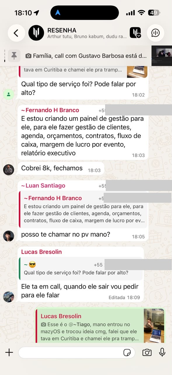 Aluno cobrou 8k por painel de gestão e fechou